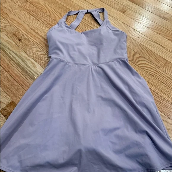 Halara Twist-Front Cut-Out Backless 2-in-1 Exercise Dress - Picture 3 of 7